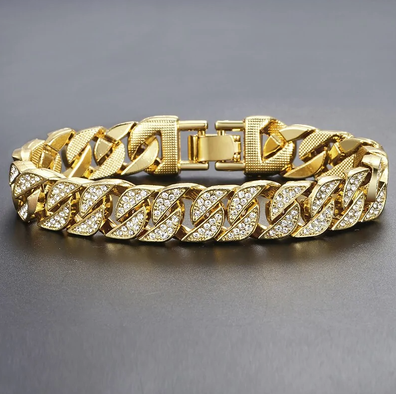 Stylish Miami Gold Curb Cuban Bracelet – Bold & Elegant