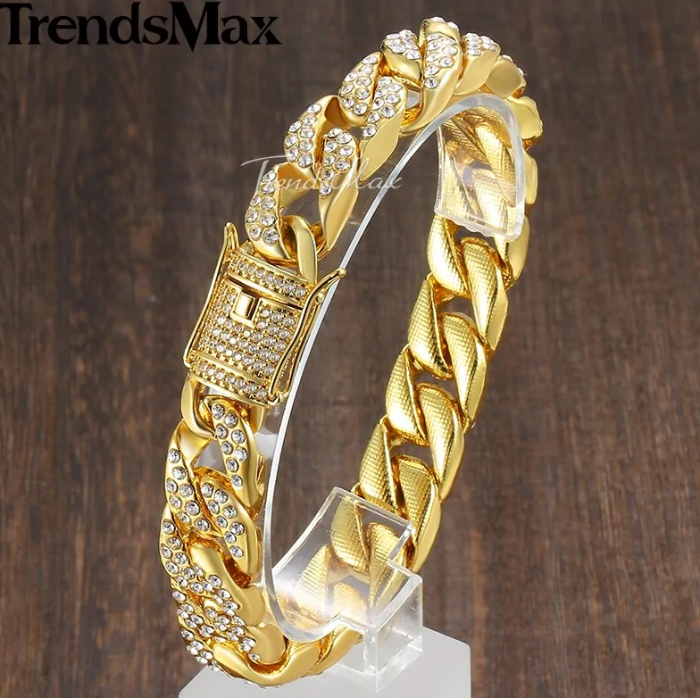 Stylish Miami Gold Curb Cuban Bracelet – Bold & Elegant