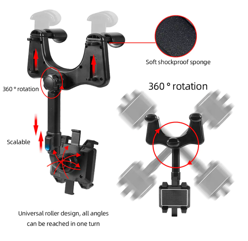 360° Rotating Car Mount for Smartphone