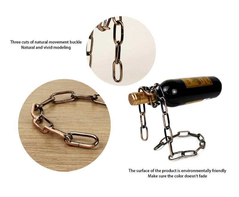 Iron Chain Wine Bottle Holder