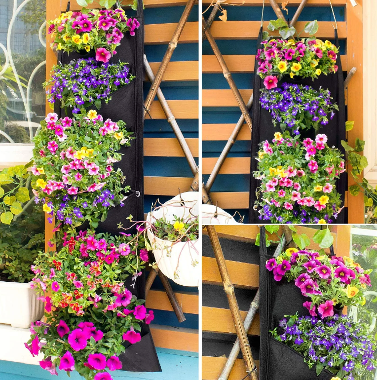Elegant Hanging Vertical Garden Flower Pots