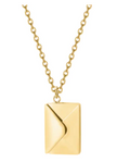 Elegant Envelope Pendant Necklace