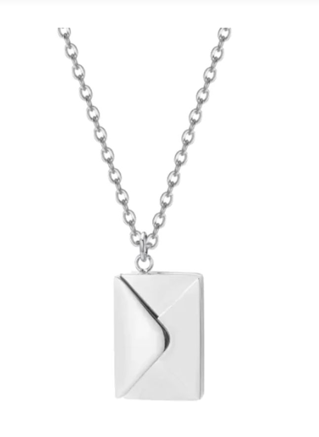 Elegant Envelope Pendant Necklace
