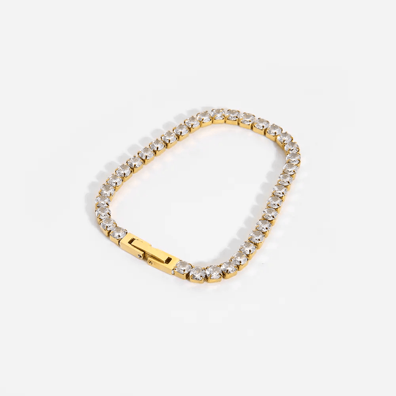Elegant Zircon Crystal Bracelet