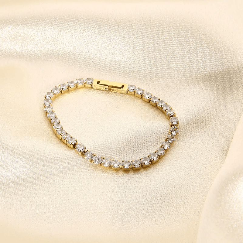 Elegant Zircon Crystal Bracelet