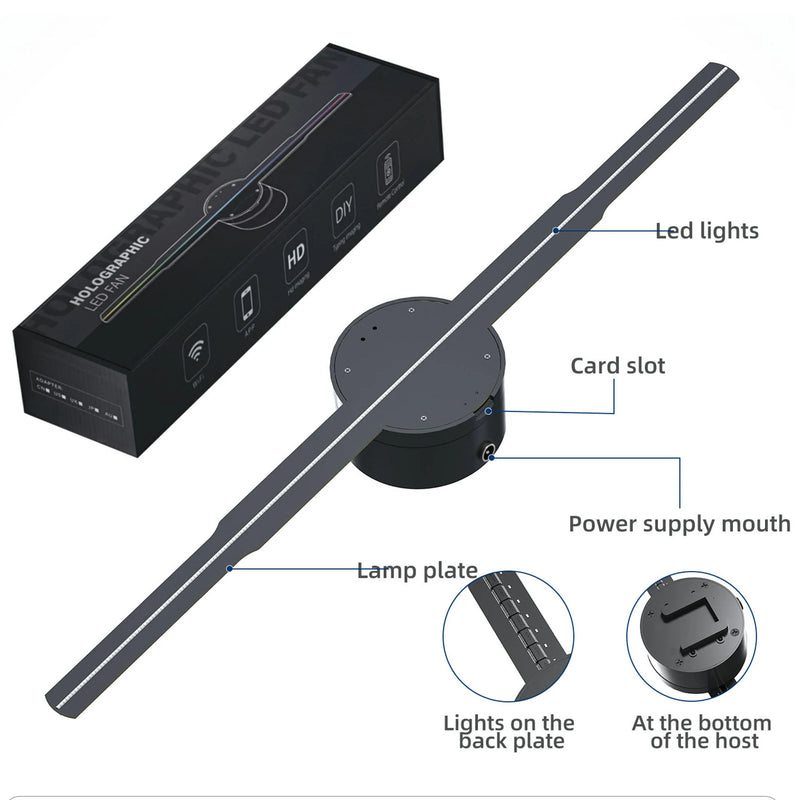 3D Holographic Projector Fan