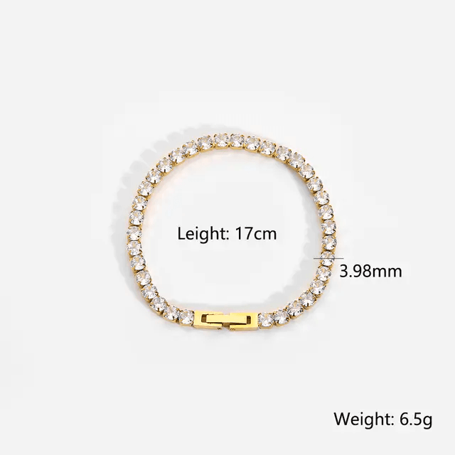 Elegant Zircon Crystal Bracelet